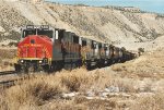 Coal empties roll south back to the mine